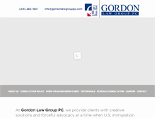 Tablet Screenshot of gordonlawgrouppc.com